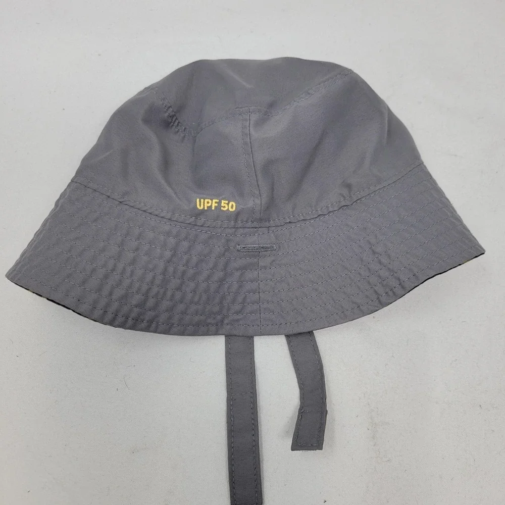 The‎ North Face Bucket Hat Boys One Size Gray Reversible UPF 50 Camo Outdoor Sun